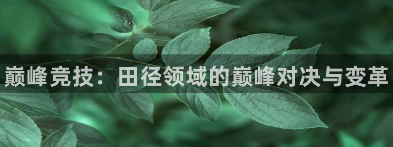 oety欧亿体育官网下载招商电话号码是多少：巅峰竞技：田径领