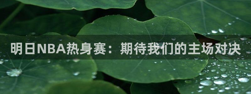 nba直播玩球：明日NBA热身赛：期待我们的主场对决
